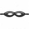 Eye Mask with Mini Rivets Model 1 Black 20.5x5.5cm Adjustable Strap
