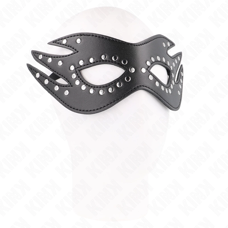 KINK Skorzana Maska z Nitami Model 3