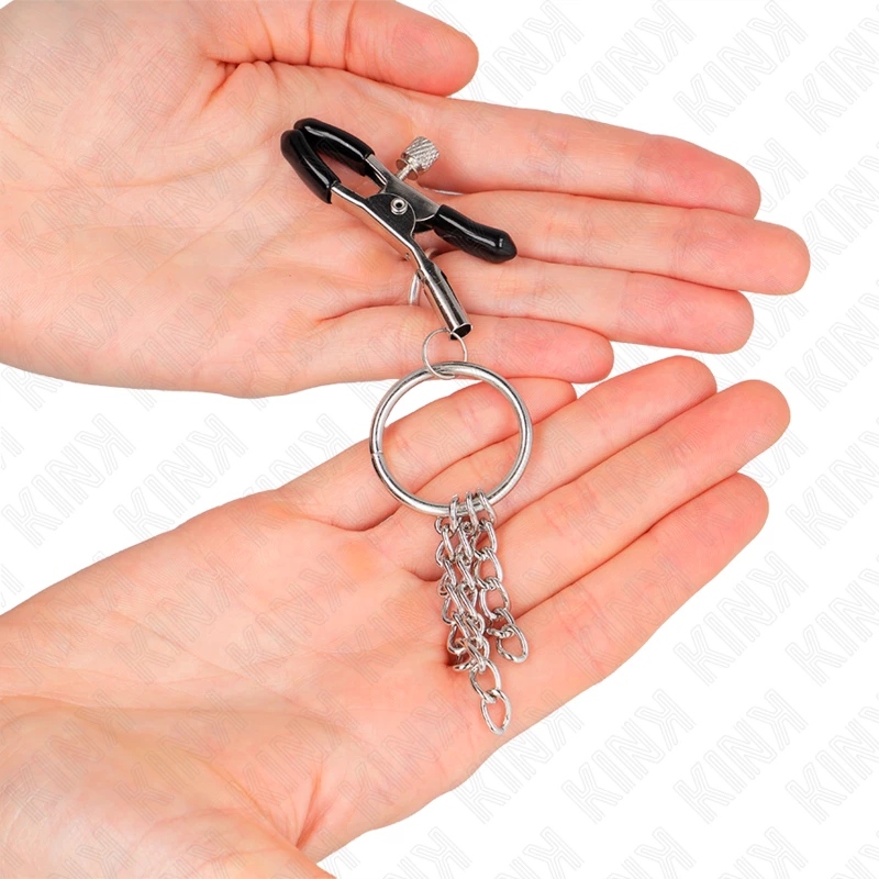 KINK Zacisk na sutki O-Ring z Å‚aÅ„cuszkiem metalowym 6 cm srebrny