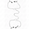 4-Chain Adjustable Nipple Clips with Decorative Chains 32cm