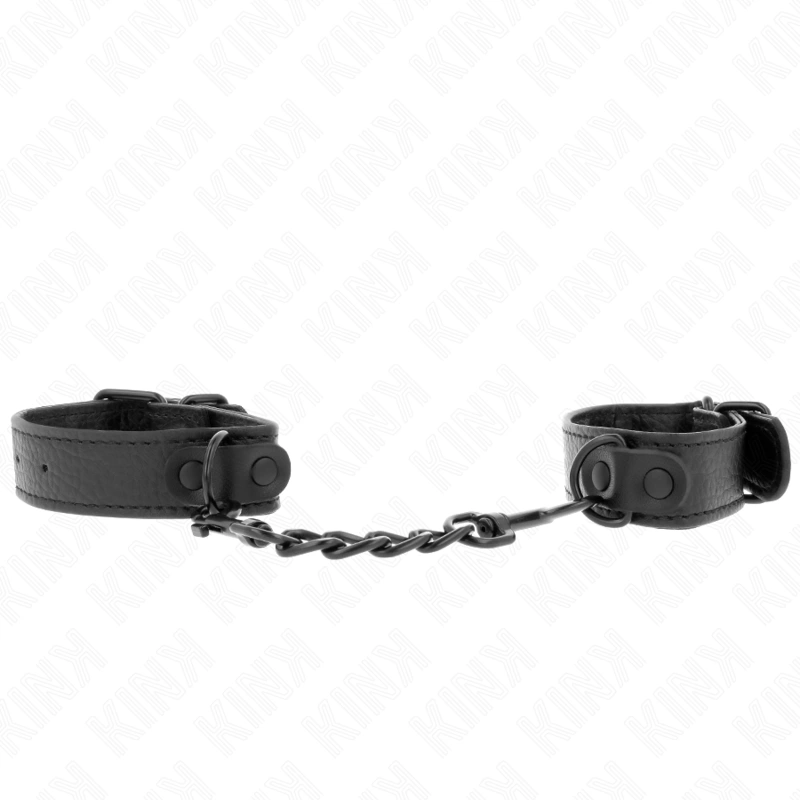 Beginner Adjustable Wrist Cuffs 13-23cm Black Leather System