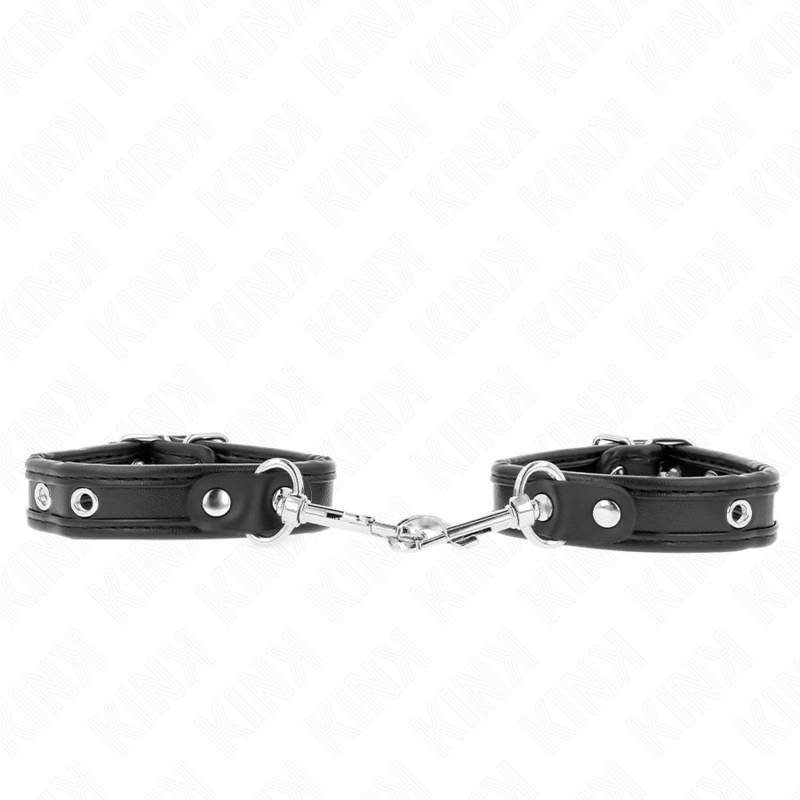 Mini Adjustable Black Wristbands with Studs 16-22cm x 2cm