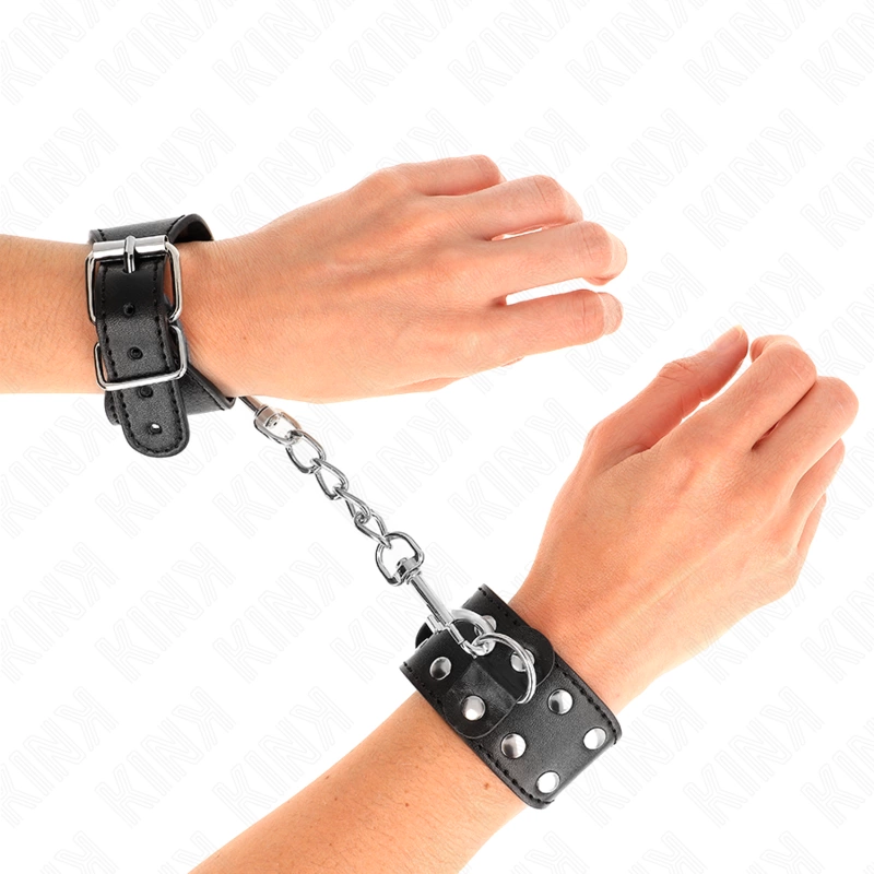 KINK Opaski na nadgarstki czarne KINK Opaski na nadgarstki czarne