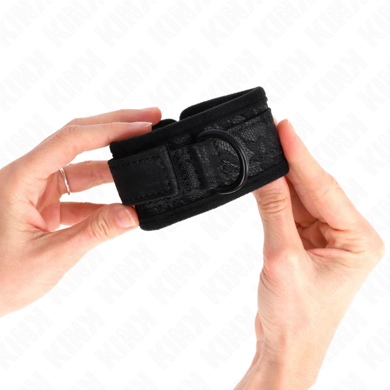 KINK Opaska na Nadgarstki Neoprenowa z KoronkÄ… Czarna 20-29cm