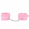 Premium Fur-Lined Adjustable Wrist Restraints Pink 17-29cm