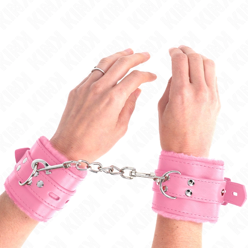 KINK Opaski na Nadgarstki z Otworami RoÅ¼owe Pasek Regulowany 17-29x6cm