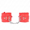 Fur-Lined Adjustable Wrist Restraints Red | 17-29 cm Secure Comfort