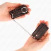 KINK Opaski na Nadgarstki Skorzane Czarne z CzerwonÄ… PodszewkÄ… 14-24cm