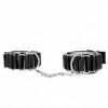 Hinge-Like Adjustable Black Wrist Restraints 16-22 cm x 3.5 cm