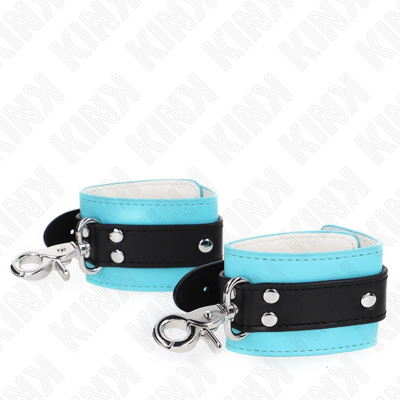 KINK Premium Opaski na Nadgarstki Czarny-Niebieski Regulowane 21-28x5