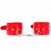 Red Adjustable Shiny Hand Cuffs 23-33 cm - Stylish Restraint System - Anelma Red Adjustable Shiny Hand Cuffs 23-33 cm - Stylish Restraint System