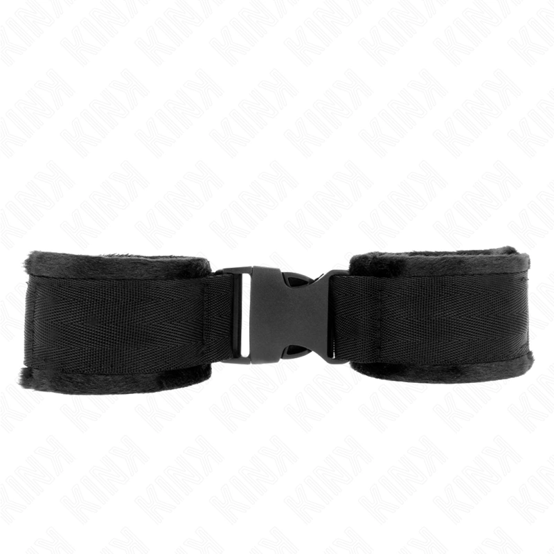Nylon Adjustable Wrist Restraints Red-Black 25-35cm x 6cm