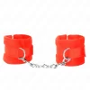 Beginner Fur Wrist Restraints Red 30x7 cm - Comfort & Style