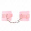 Beginner Fur Wrist Cuffs Pink 30x7 cm - Soft Adjustable Fastening