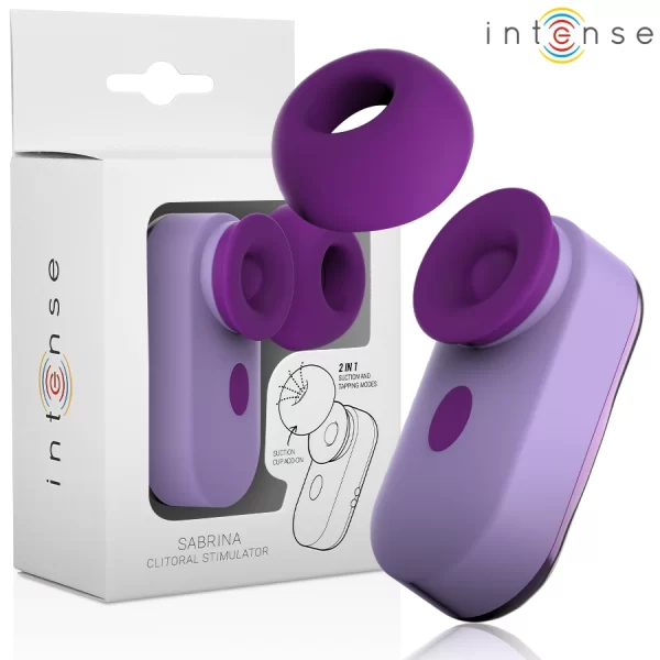 Sabrina Compact Tapping Clitoral Device Purple 6cm USB Rechargeable