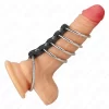 Leather & Metal Restraint System - Adjustable 5-Ring Set