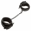 Nocturnal Adjustable Wrist Cuffs Black - Double-Stitched Leather