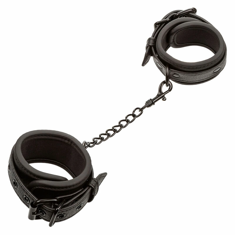Nocturnal Adjustable Wrist Cuffs Black - Double-Stitched Leather Nocturnal Adjustable Wrist Cuffs Black - Double-Stitched Leather