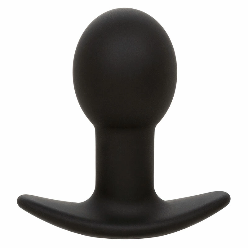 Rock Bottom Silicone Black Vibrating Plug 10 Modes USB Rechargeable