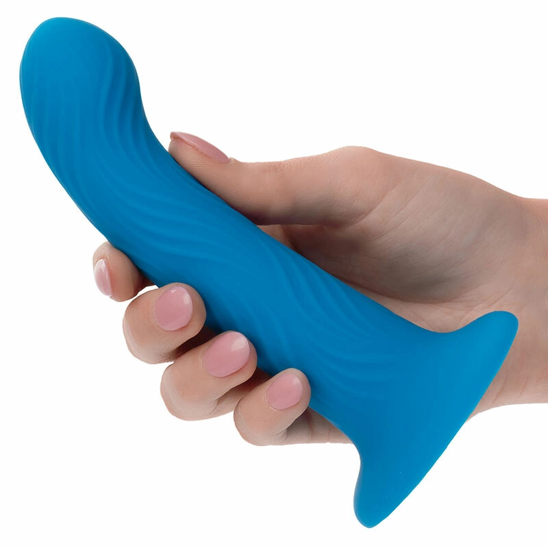 Wave Rider Ripple Blue Silicone Plug with Suction Base