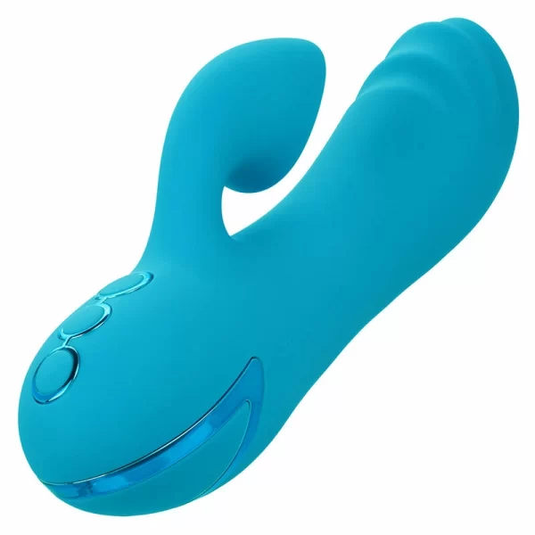 Sunset Beach Seducer Dual-Action Vibrator Blue USB Rechargeable