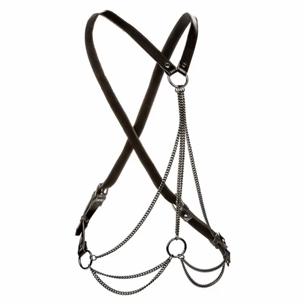 Euphoria Multi-Chain Harness Premium Vegan Leather Black