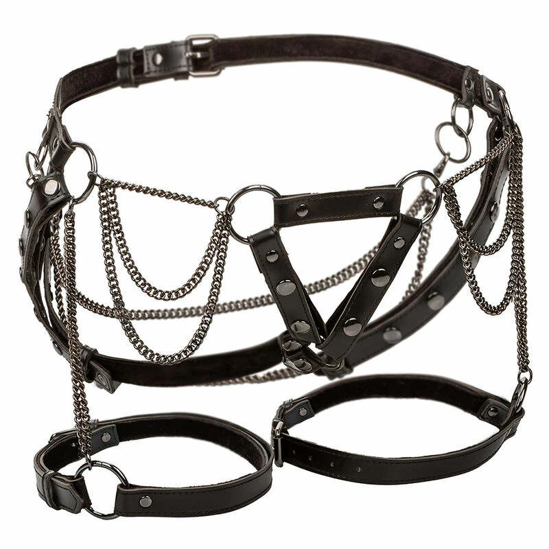 Euphoria Multichain Thigh Harness Premium Adjustable Vegan Leather