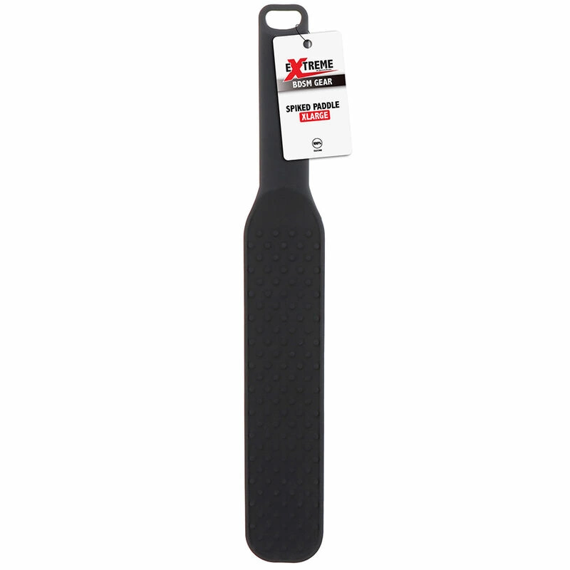Extreme Spiked Paddle Black Silicone 35cm