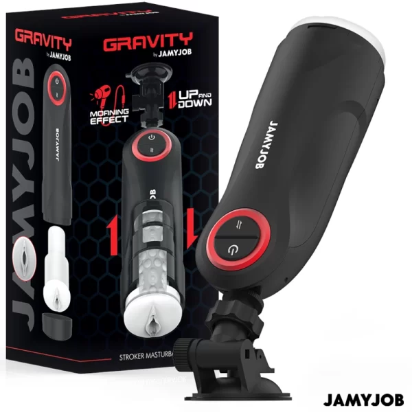 Gravity Automatic Intimate Machine 5 Modes USB Black-Red