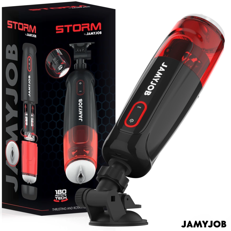 Storm Automatic Device 10 Modes Black-Red USB Waterproof