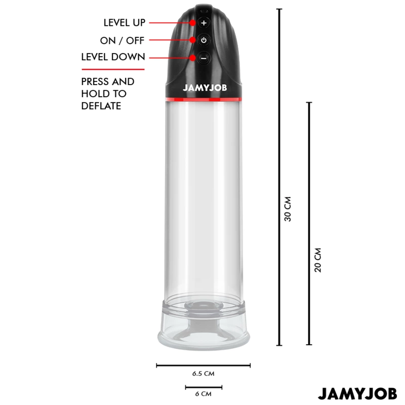 JAMYJOB XPAND Szara Maszyna Intymna Automatyczna 3 Tryby USB 30cm