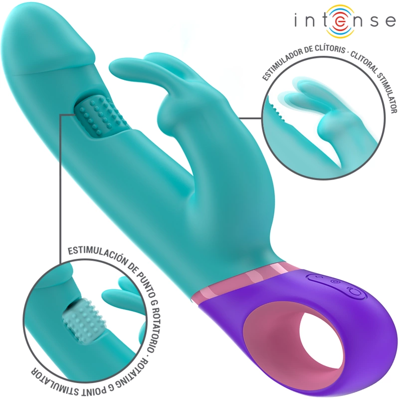 Monica Blue Dual-Action Vibrator with Rotating Stimulation