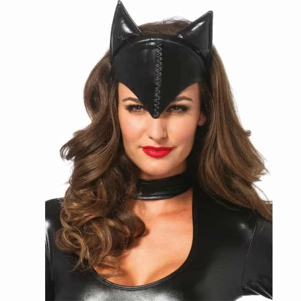 Cat Woman Mask Black - Flexible Party Accessory