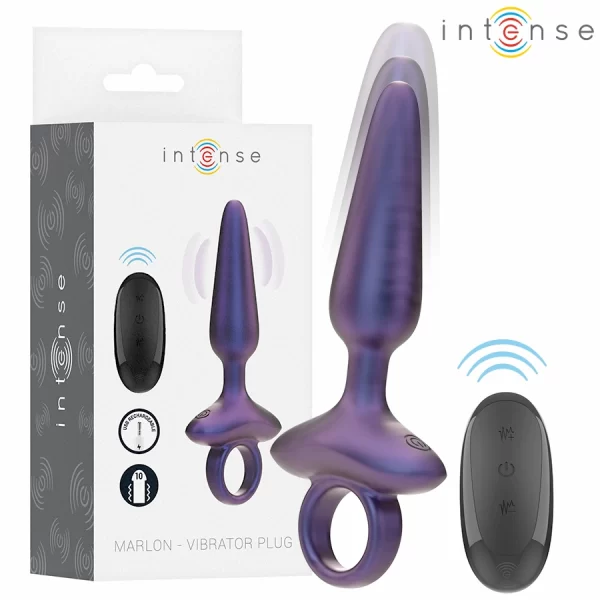 Marlon Model 4 Vibrating Silicone Plug with Remote
