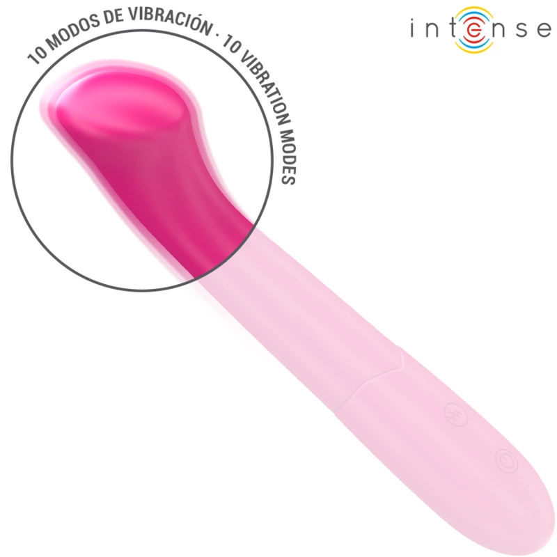 Intense Paty Model 2 Wibrator 19 cm Elastyczny 10 Trybow RoÅ¼owy