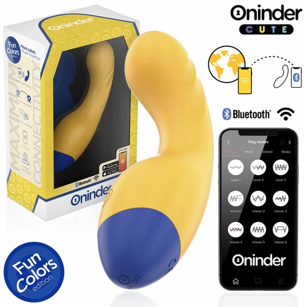 CUTE Love Buddy App-Controlled Vibrator Yellow 14cm Waterproof