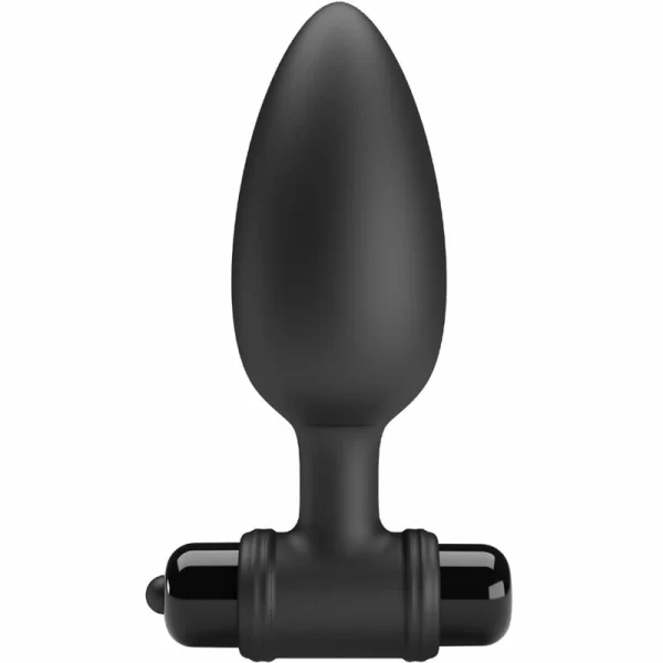 BI-040107 Intimate Silicone Plug 10-Mode Black Medium