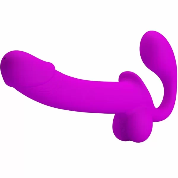 Kelpie Double Strapless Silicone System Purple 21 cm