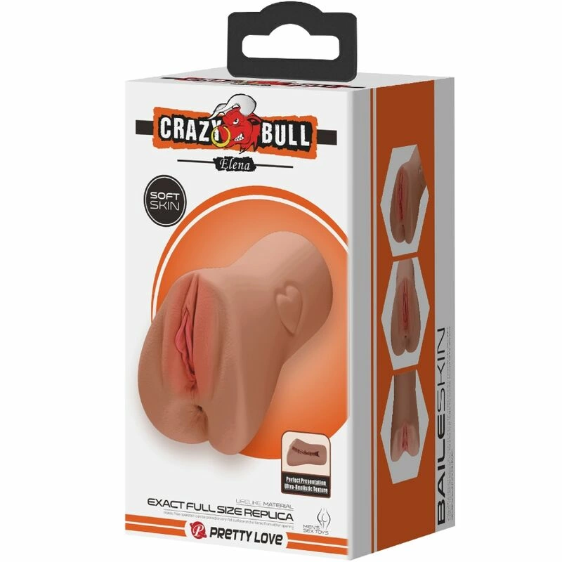 Crazy Bull BM-009238N-1 Intymny Masturbator model dwukanaÅ‚owy TPR