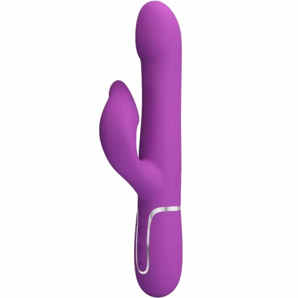 BW-500012-3 4-in-1 Vibrating Silicone Device Purple