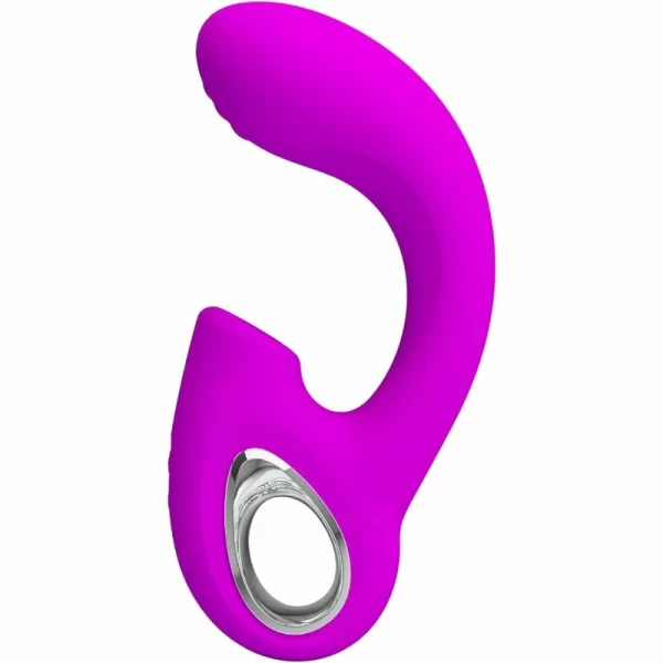 Sibel Rechargeable Dual Action Silicone Massager Purple