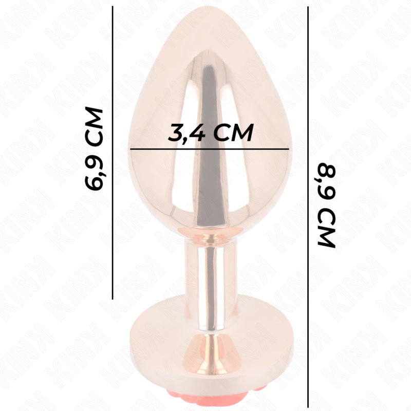 KINK WkÅ‚adka anatomiczna metalowa Rose Gold z ozdobÄ… RoÅ¼a M