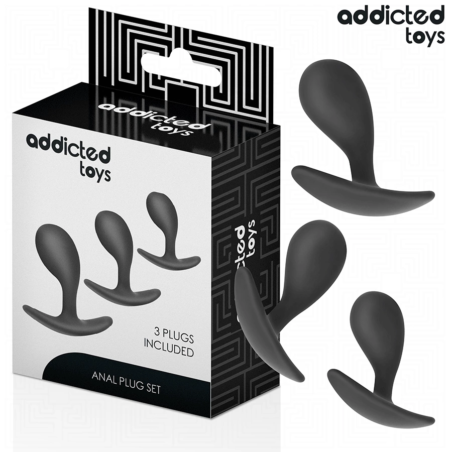 Toys Silicone Intimate Plug Set Model 3 - 3 Sizes