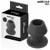 Toys Extreme Hollow Silicone Plug Size S 7.5 cm - Black