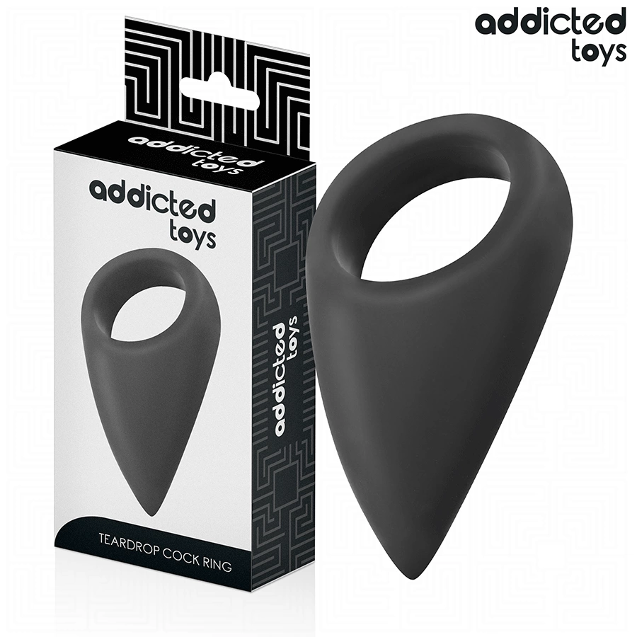 Toys Teardrop-Shaped Intimate Support Ring - Flexible Silicone