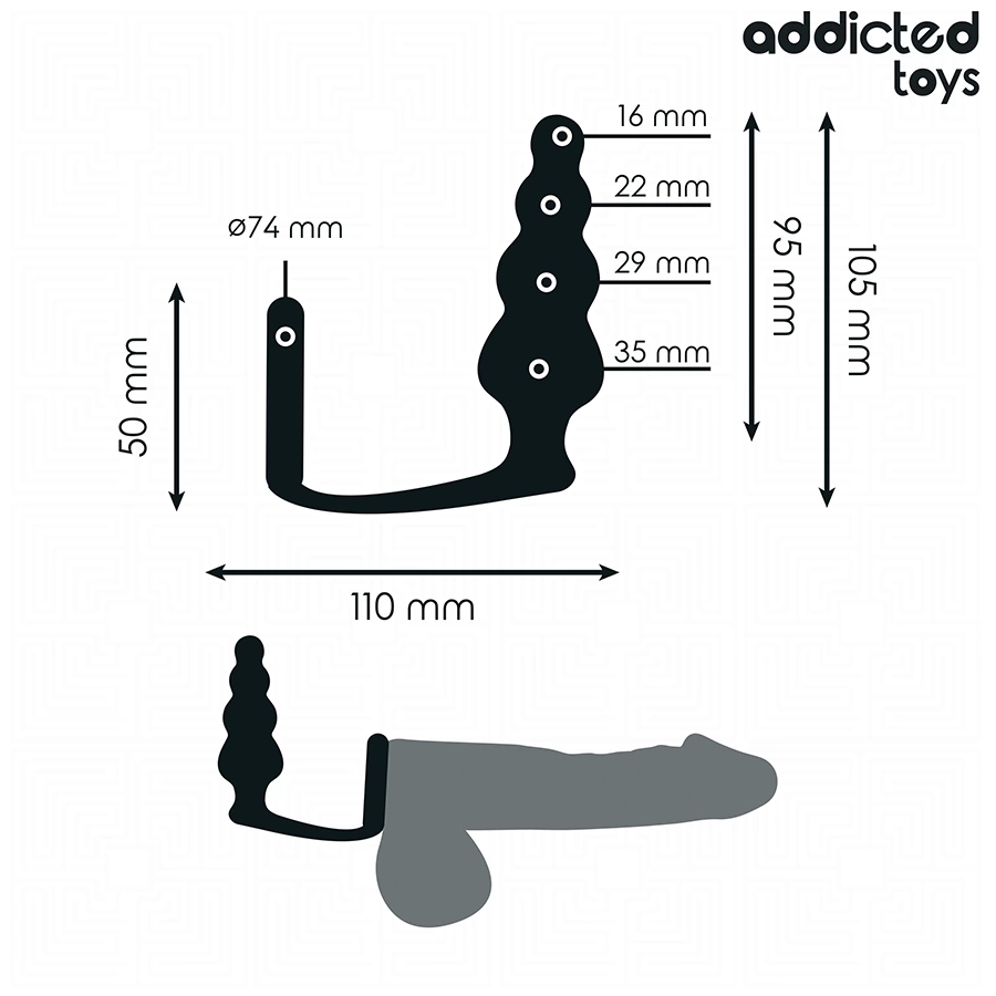 Addicted Toys Model 5 - Korek z pierÅ›cieniem