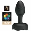 Olman Black Plug with LED Light & 10 Vibration Modes 8.8cm