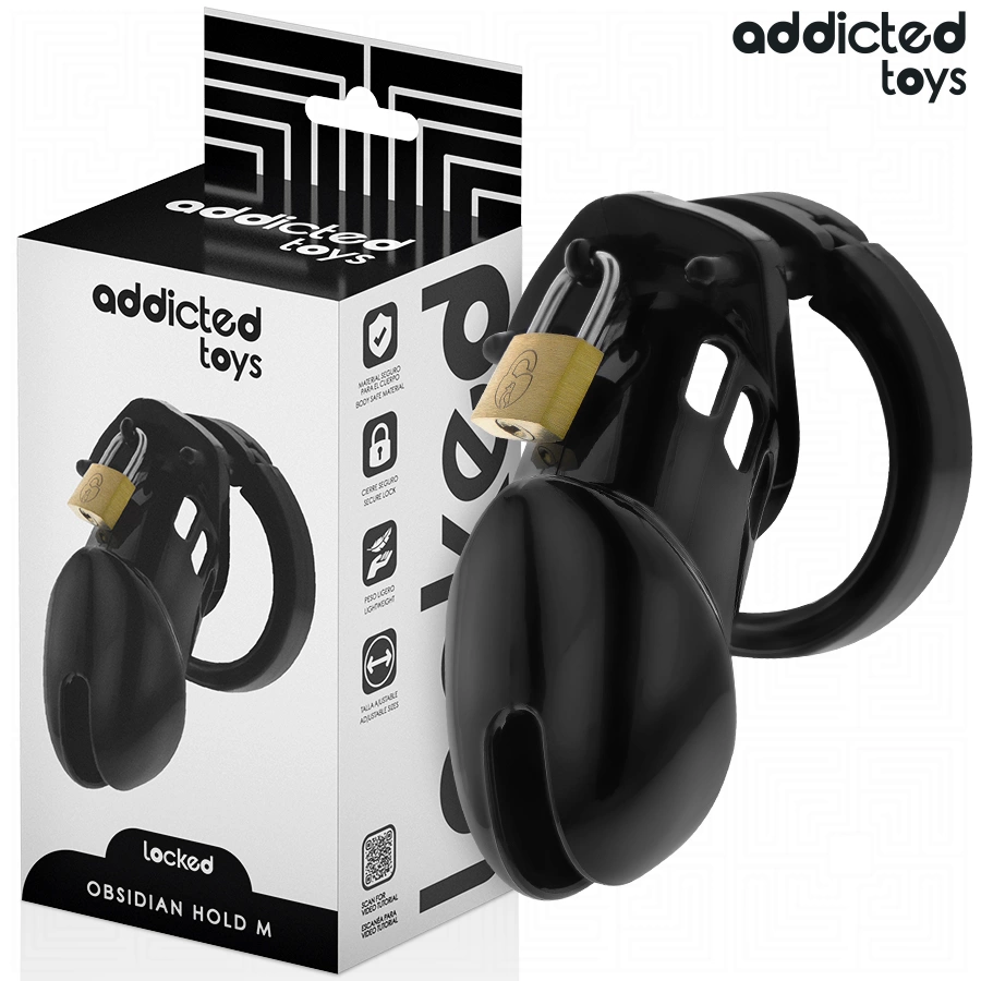 Toys Locked Obsidian Hold Intimate Cage Size Adjustable System