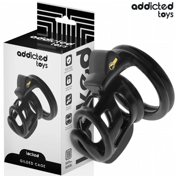 Toys Locked Gilden Cage Silicone Intimate System 8.5 cm