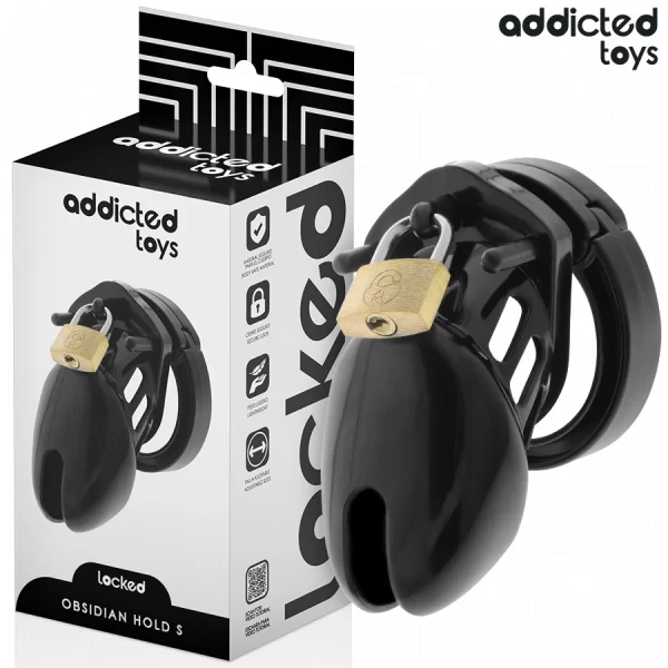 Toys Obsidian Hold Secure Chastity System Size Black